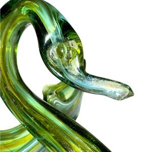 VINTAGE 1950’s Murano handblown glass swan bowl - ⭐️ STUNNING !